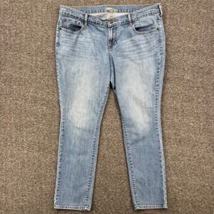 Old Navy Diva Skinny Jeans Womens 14 Short Light Wash Blue Stretch Denim Pants